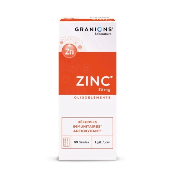 GRANIONS ZINC 15MG 60 GELULES