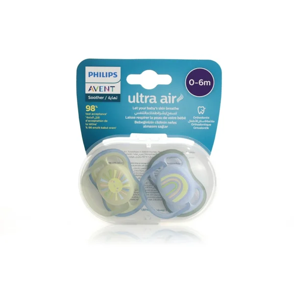 Avent Sucette Ultra Air 0-6m Boy Scf085/58