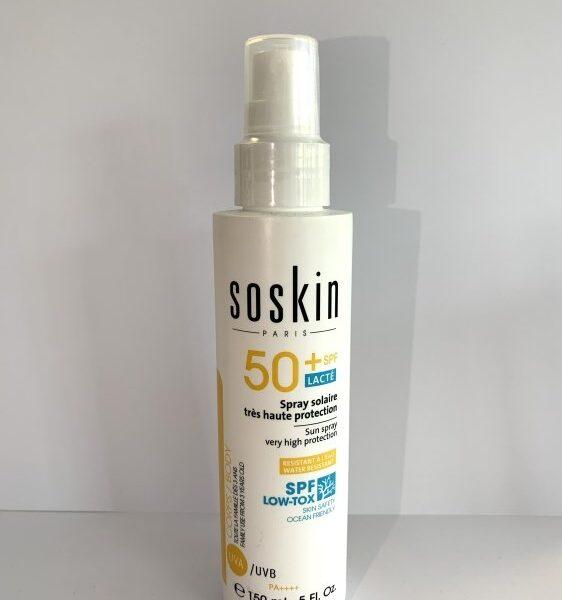 Soskin spray solaire très haute protection spf50+ (adultes et enfants) 125ml