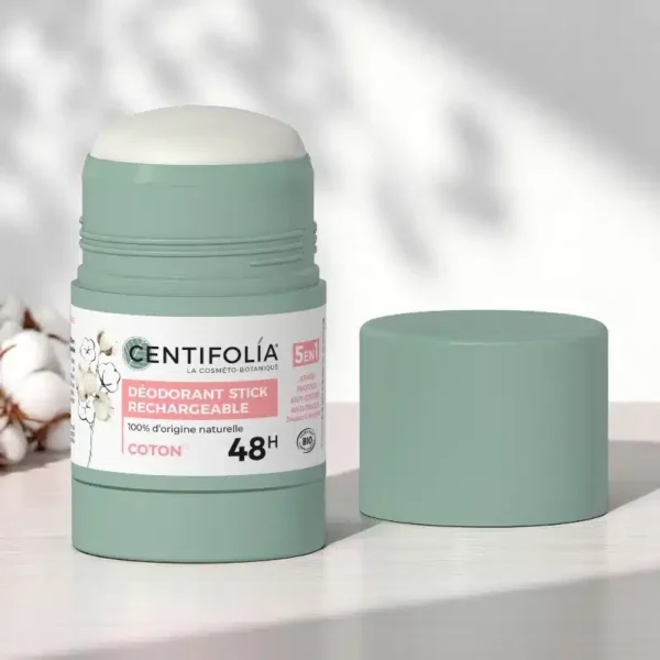 CENTIFOLIA DEODORANT STICK RECHARGEABLE 48H 5EN1 FLEUR DE COTON 50G
