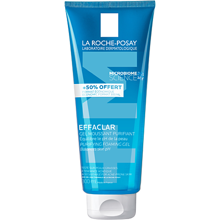 LA ROCHE POSAY EFFACLAR GEL MOUSSANT PURIFIANT 300ML +50% OFFERT