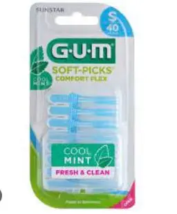 GUM SOFT PICKS MINTY S PACK DE 40 REF 669