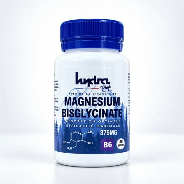 Magnésium Bisglycinate 375 mg + Vitamine B6 Hydra Phyt – 30 & 60 gélules